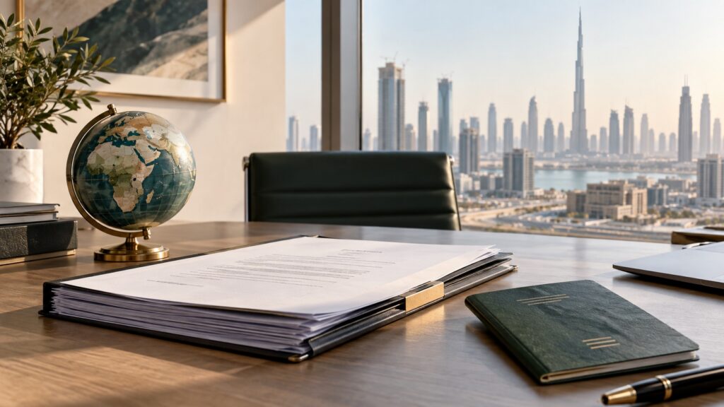 South Africa to Dubai international divorce case file